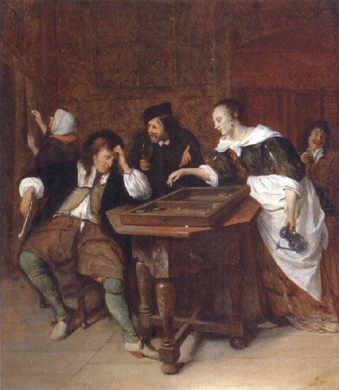 Jan Steen The Tric-trac players china oil painting image